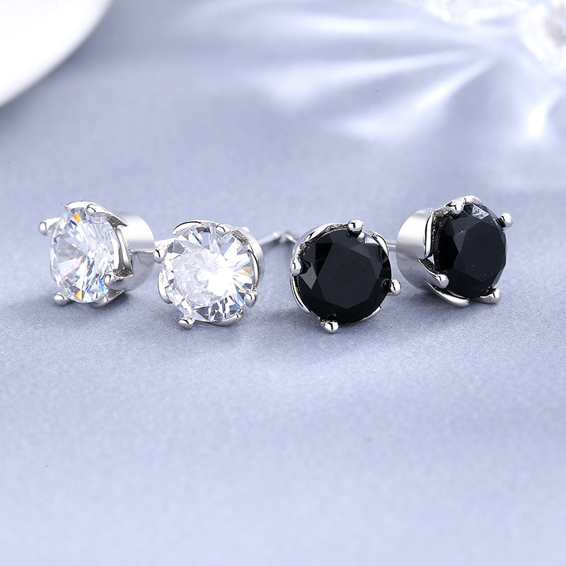 Women's Earrings with Sparkling Crystals in Exquisite Wreath Design