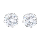 Women's Earrings with Sparkling Crystals in Exquisite Wreath Design