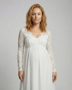 Elegant lace maxi dress for pregnant women | Heidi Fashion