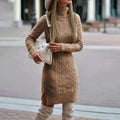 Elegant knitted dress winter