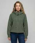 Casual, stylish pullover with stack collar | Samantha Style