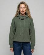 Casual, stylish pullover with stack collar | Samantha Style