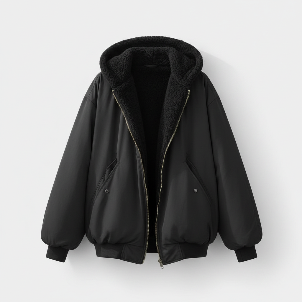Comfortable Oversized Winter Jacket Women Comfort Warm Fleece Look | Heidi-Fashion