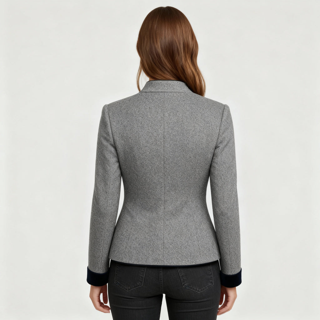 Classic Structured Premium Comfort Wool Jacket Women | Samantha Style