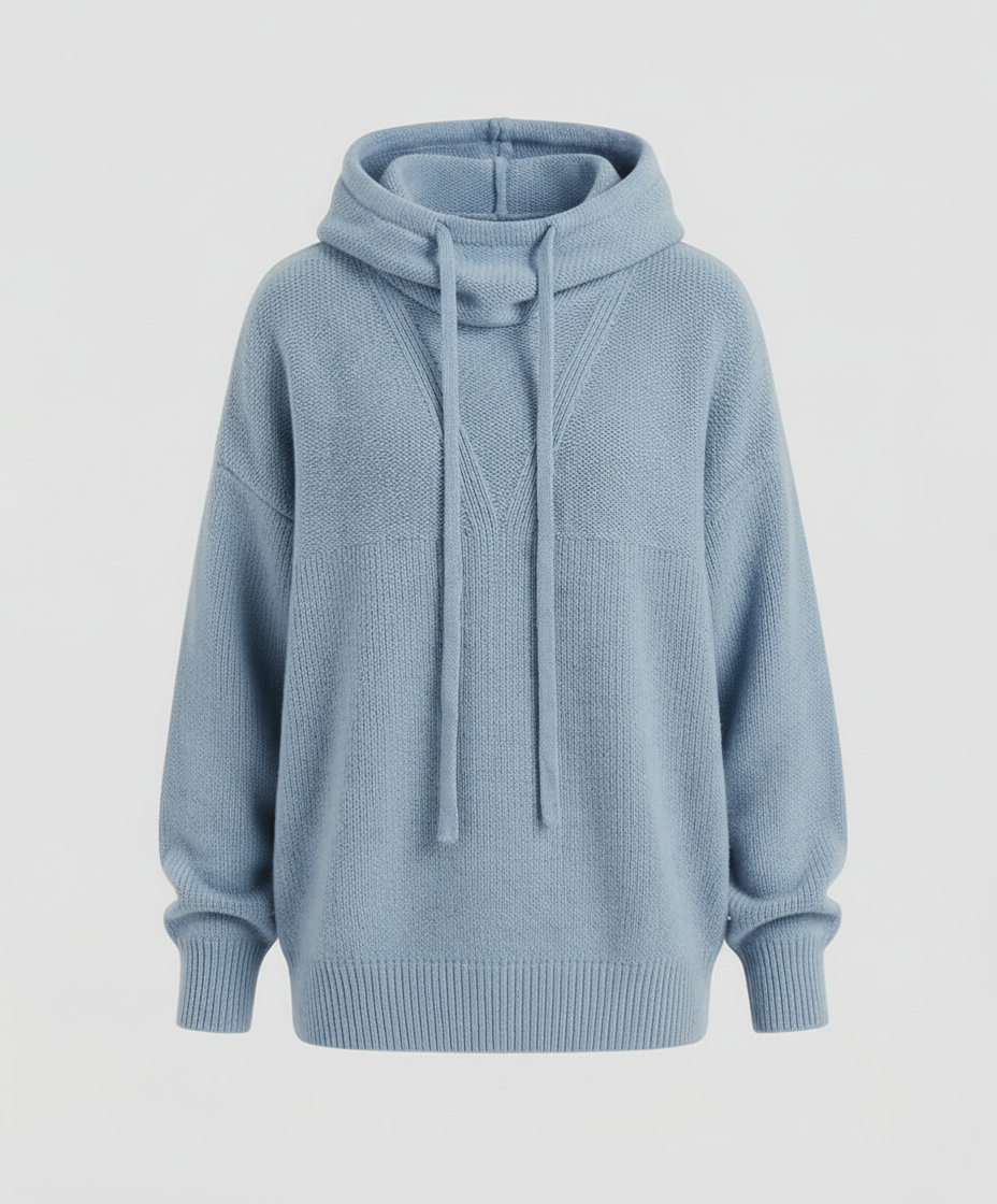 Casual, stylish pullover with stack collar | Samantha Style