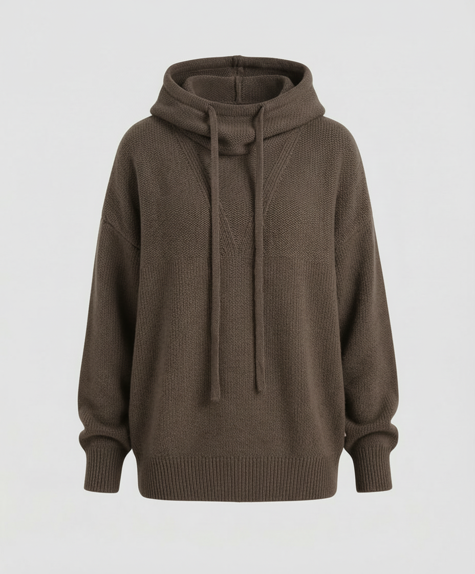 Casual, stylish pullover with stack collar | Samantha Style