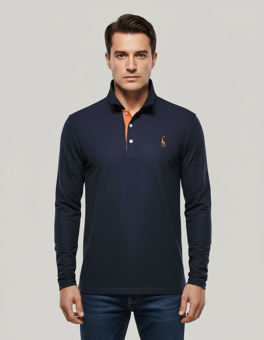 Breathable Cotton Polo Shirt Men's | Samantha Style