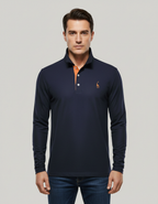 Breathable Cotton Polo Shirt Men's | Samantha Style