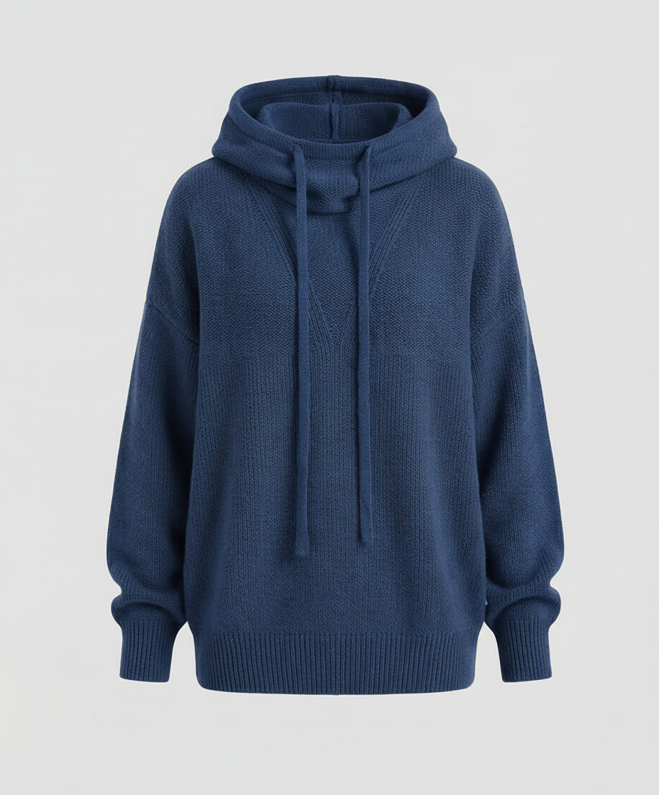 Casual, stylish pullover with stack collar | Samantha Style