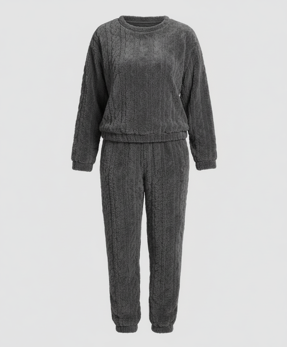 Cozy Women's Fleece Pajama Set | Samantha Style