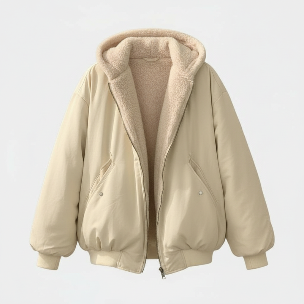 Comfortable Oversized Winter Jacket Women Comfort Warm Fleece Look | Heidi-Fashion