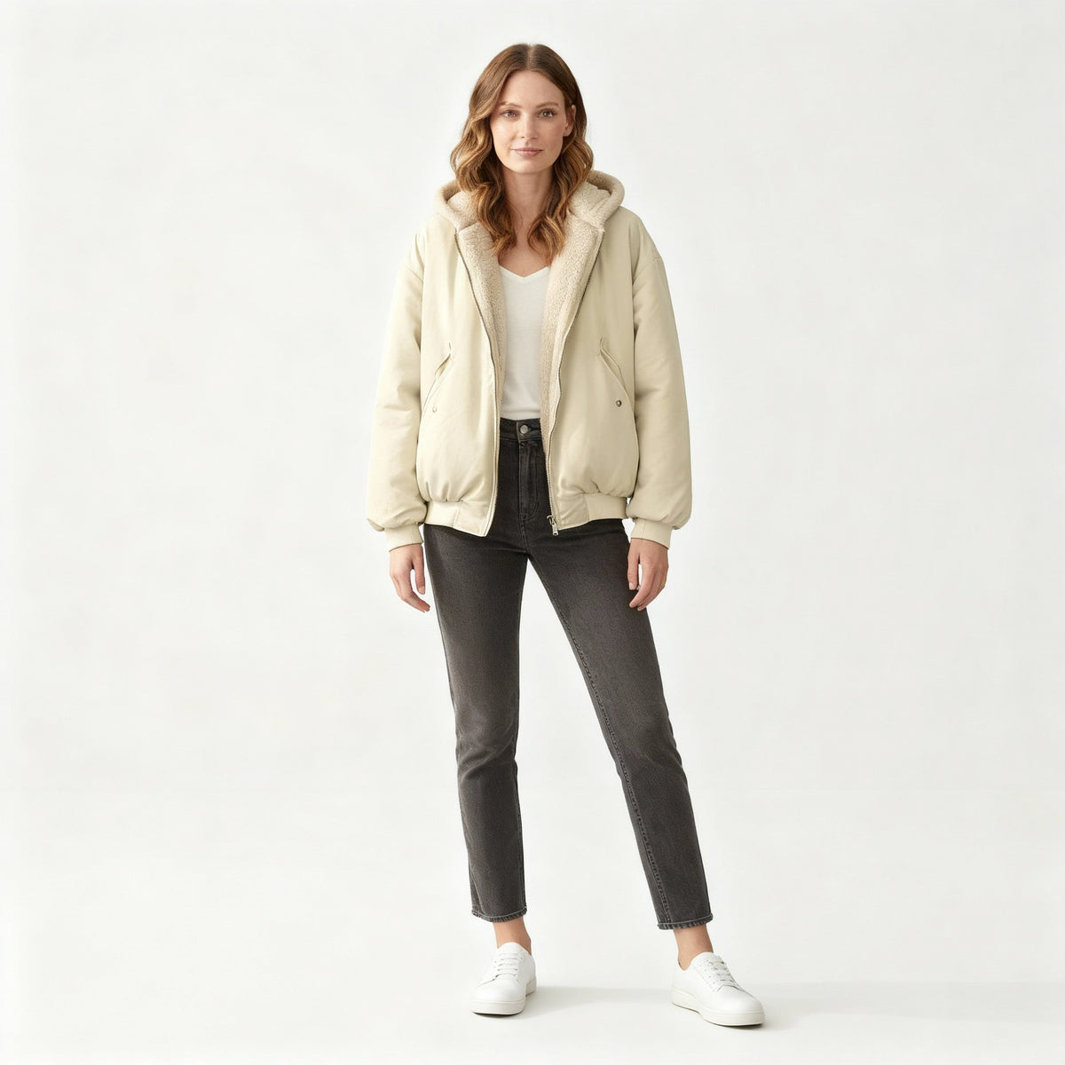 Comfortable Oversized Winter Jacket Women Comfort Warm Fleece Look | Heidi-Fashion