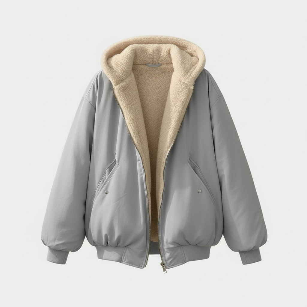 Comfortable Oversized Winter Jacket Women Comfort Warm Fleece Look | Heidi-Fashion