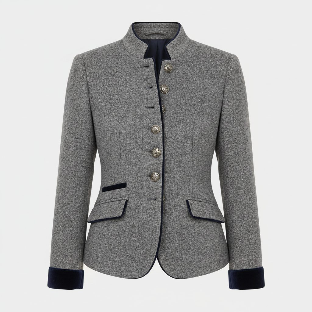 Classic Structured Premium Comfort Wool Jacket Women | Samantha Style