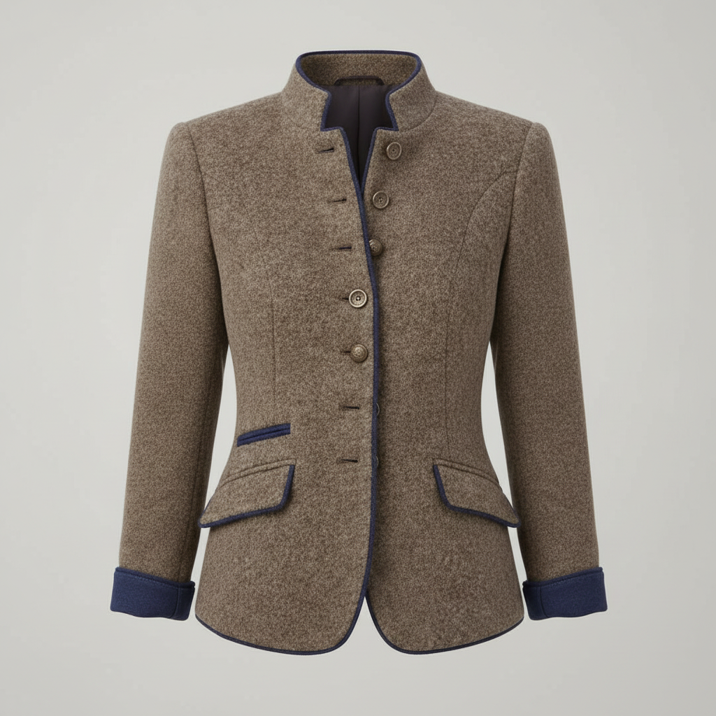 Classic Structured Premium Comfort Wool Jacket Women | Samantha Style