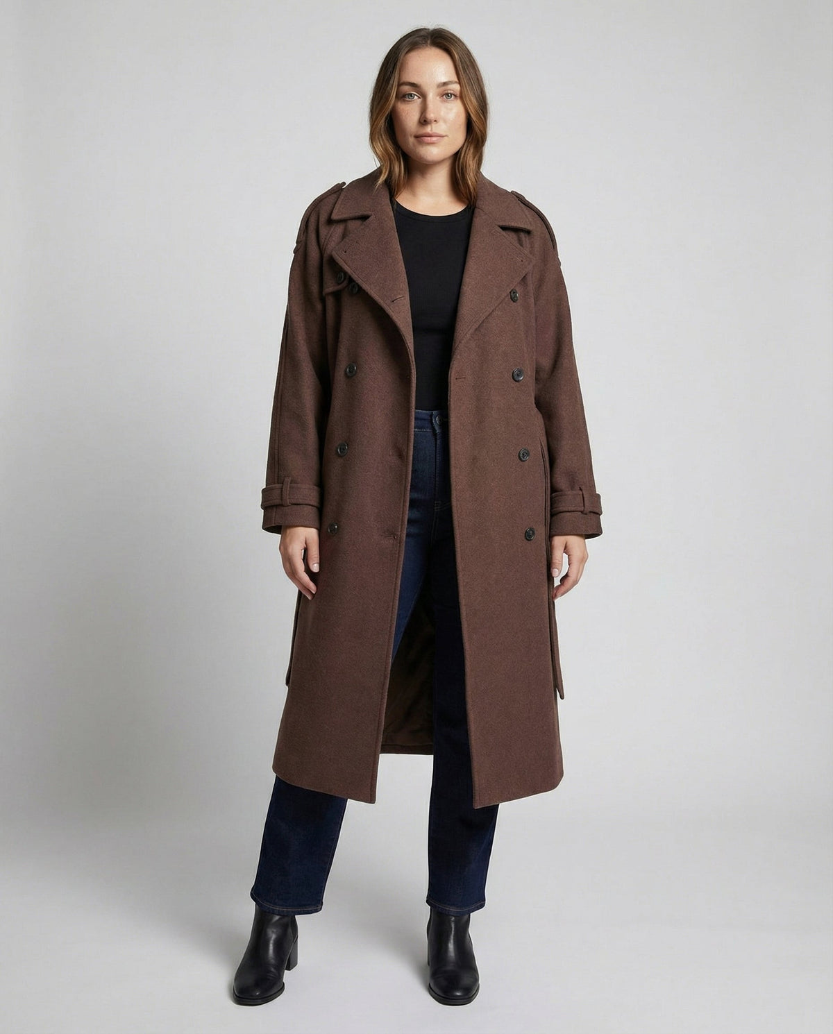 Comfortable Oversized Wool Coat Women | Samantha Style