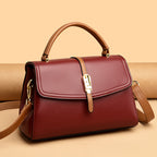 Women's Structured Top-Handle Satchel with Detachable Crossbody Strap