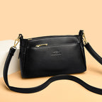 Women's Minimalist Pebble Leather Crossbody Bag