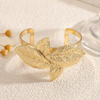 Women's Bracelet with Elaborate Leaf Design