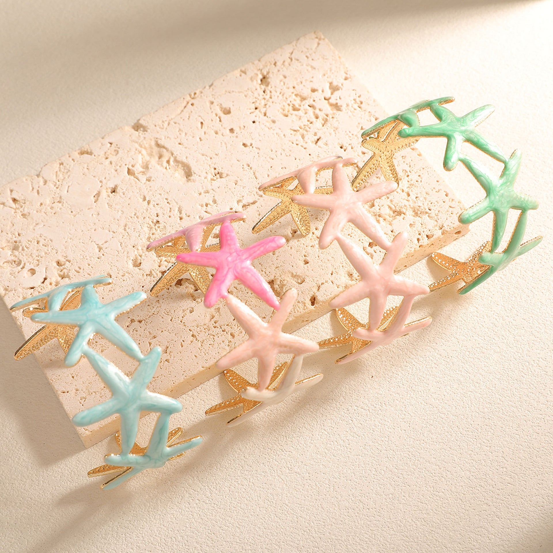 Women's Bracelet with Intricate Starfish Design