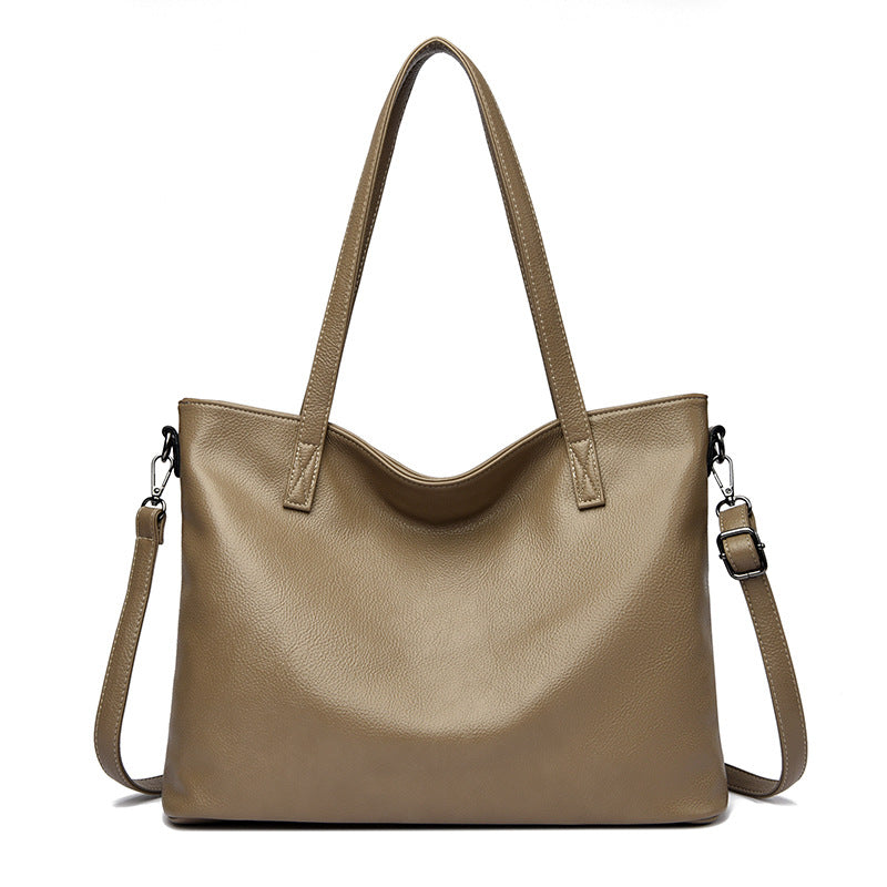 Women's Premium Pebble-Grain Tote Bag