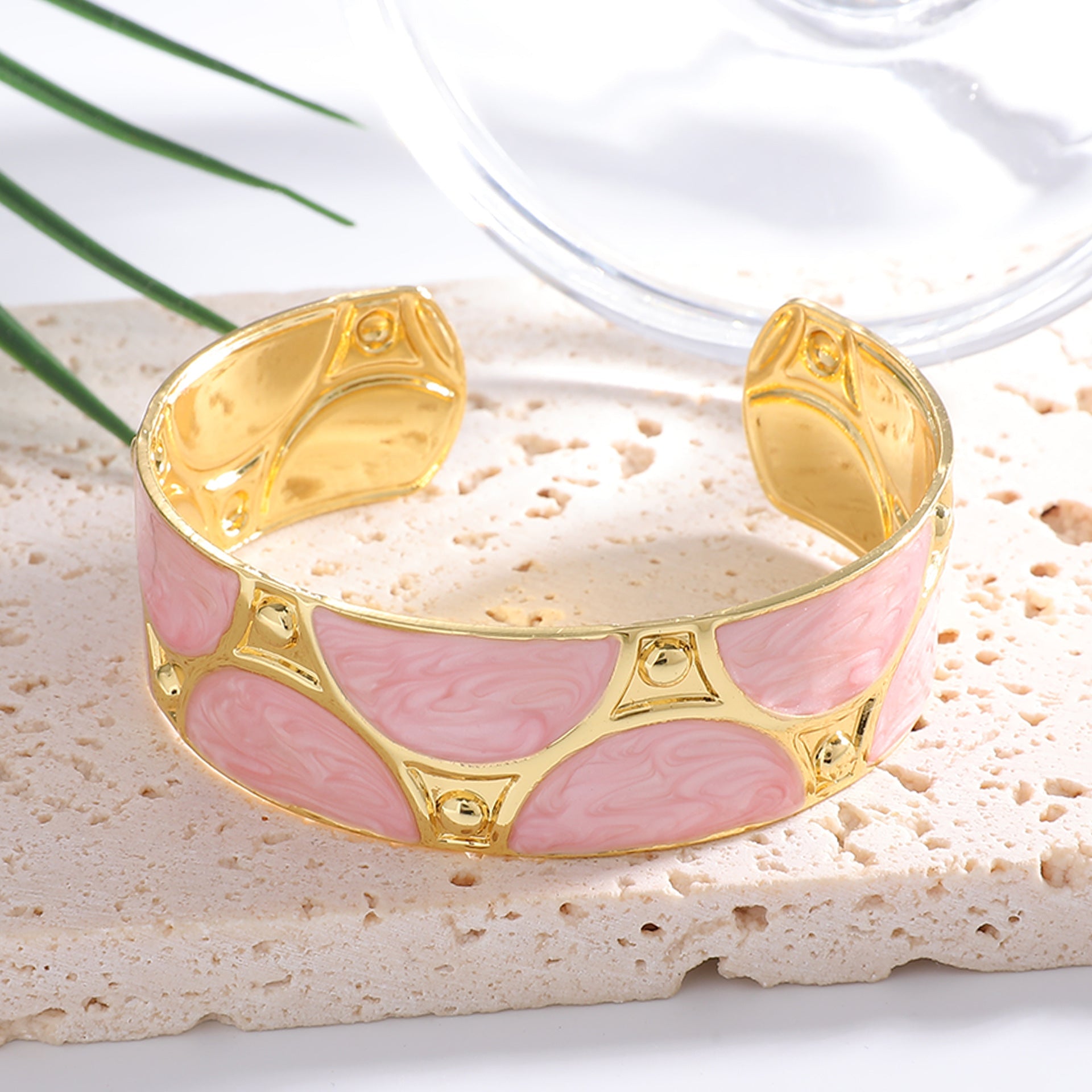 Women's Cuff Bracelet with Artistic Design