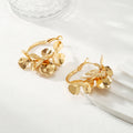 Women's Creoles with Artistic Floral Ornament