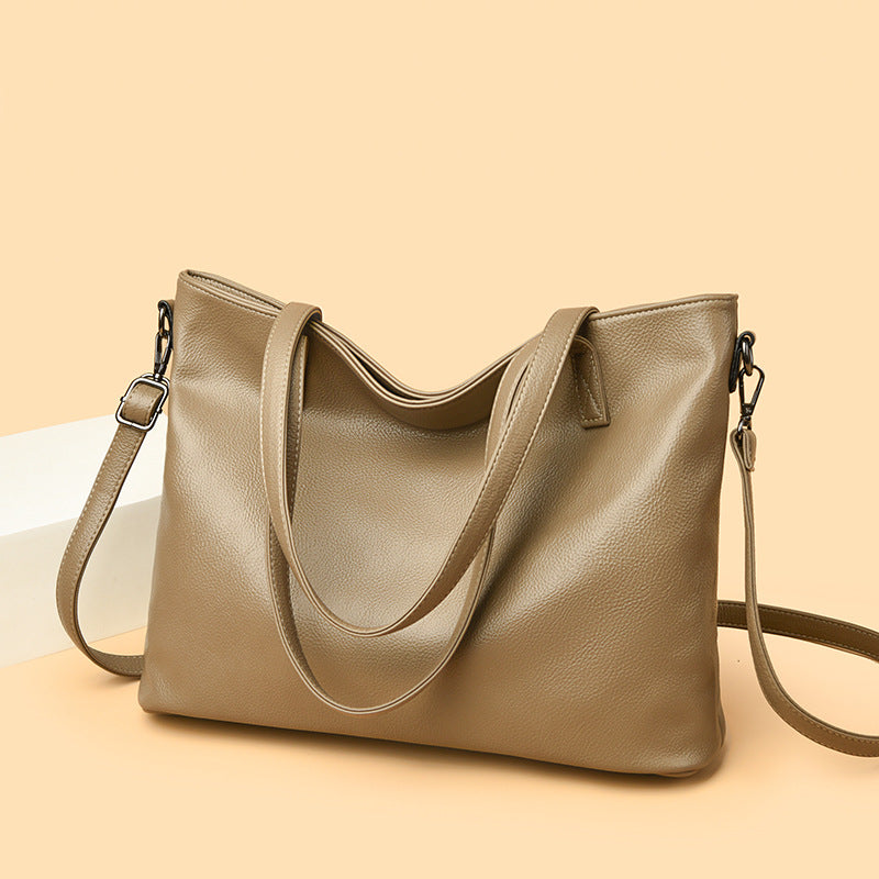Women's Premium Pebble-Grain Tote Bag