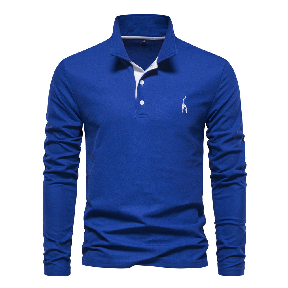 Breathable Cotton Polo Shirt Men's | Samantha Style