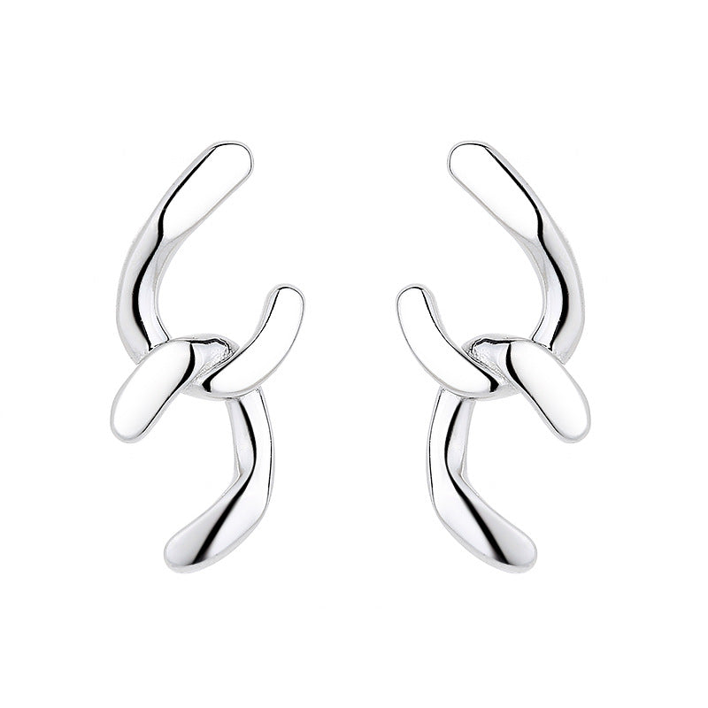 Women's Earrings with Sparkling Circle Pendant