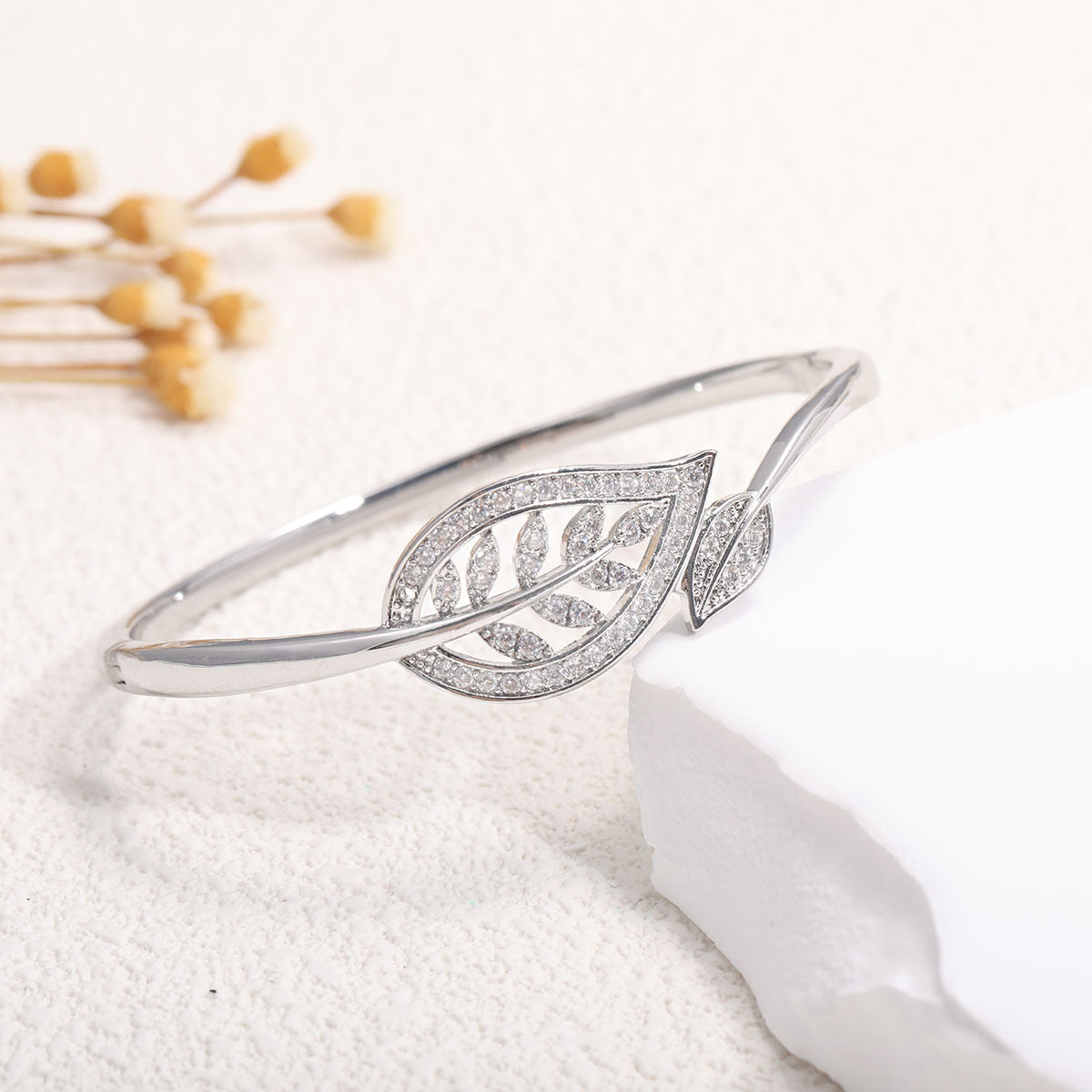 Women's Bracelet with Elaborate Infinity Symbol and Sparkling Zirconia