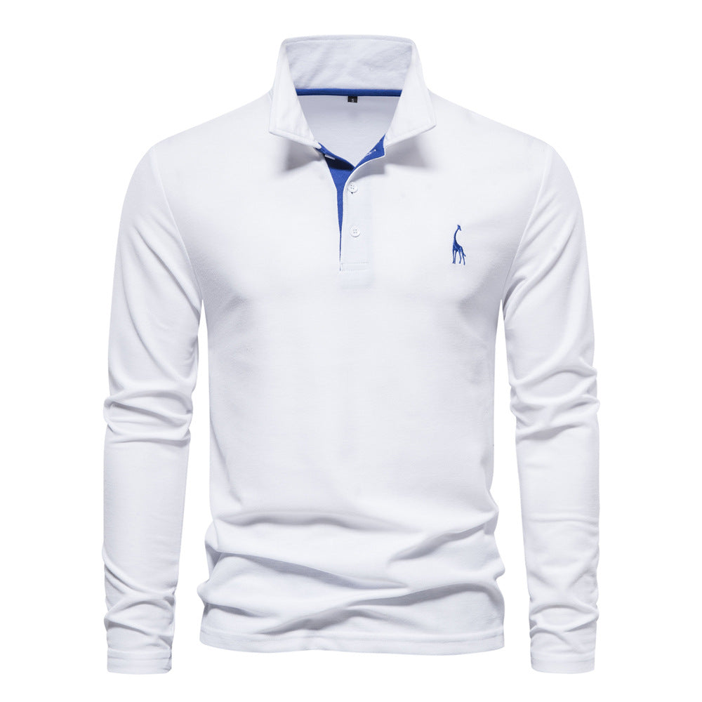Breathable Cotton Polo Shirt Men's | Samantha Style