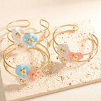 Women's Bangle with Elaborate Floral Design