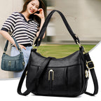 Women's Pebble Leather Shoulder Hobo Bag