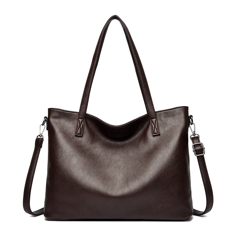 Women's Premium Pebble-Grain Tote Bag
