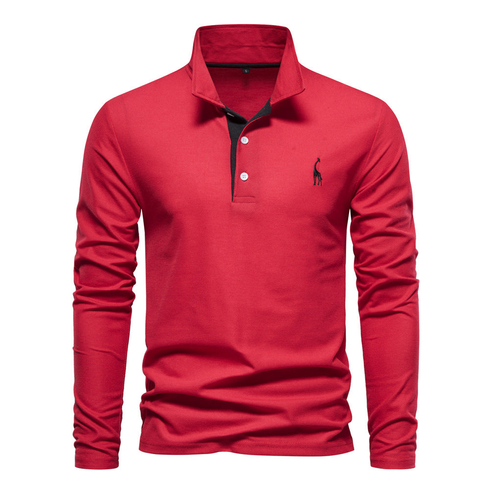 Breathable Cotton Polo Shirt Men's | Samantha Style