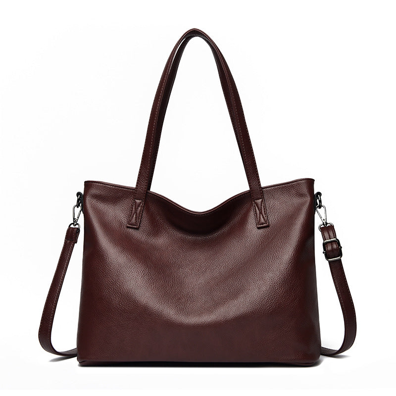 Women's Premium Pebble-Grain Tote Bag