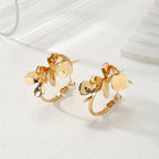 Women's Creoles with Artistic Floral Ornament