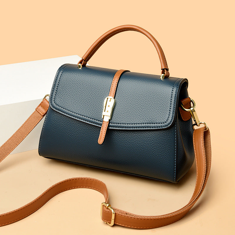 Women's Structured Top-Handle Satchel with Detachable Crossbody Strap