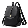 Women's Structured Pebbled Faux Leather Convertible Backpack Handbag