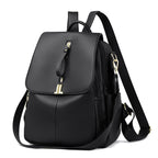 Women's Structured Pebbled Faux Leather Convertible Backpack Handbag