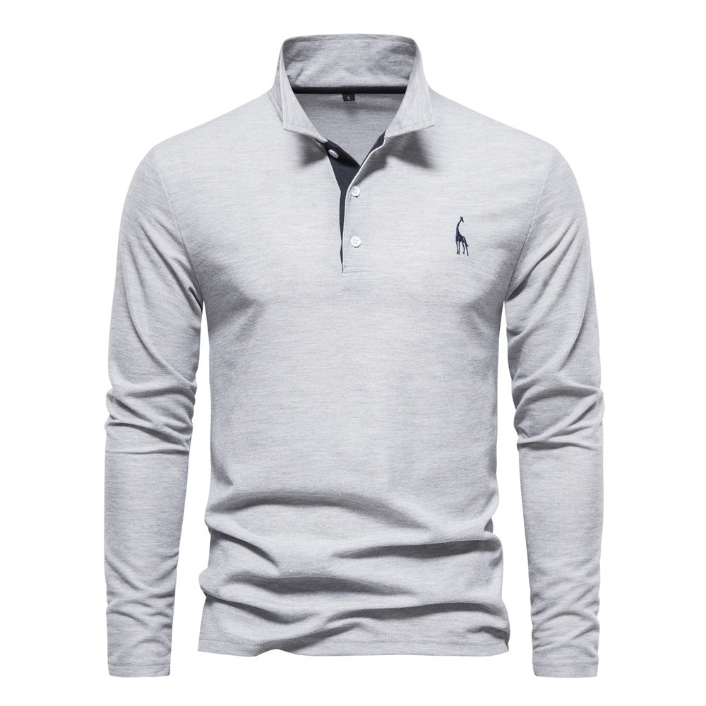 Breathable Cotton Polo Shirt Men's | Samantha Style