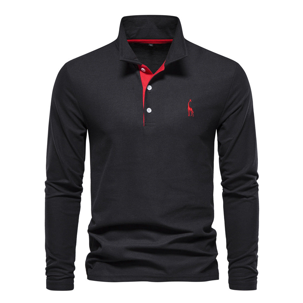 Breathable Cotton Polo Shirt Men's | Samantha Style