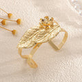 Women's Bangle with Elaborate Leaf Design