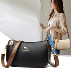 Women's Compact Pebbled Faux Leather Crossbody Bag