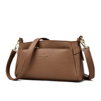 Women's Minimalist Pebble Leather Crossbody Bag