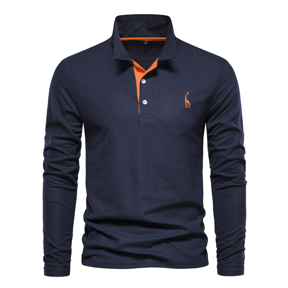 Breathable Cotton Polo Shirt Men's | Samantha Style
