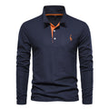 Breathable Cotton Polo Shirt Men's | Samantha Style