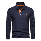 Breathable Cotton Polo Shirt Men's | Samantha Style
