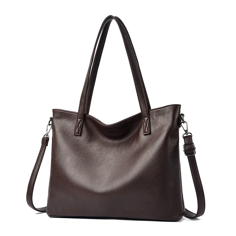 Women's Premium Pebble-Grain Tote Bag
